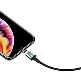 Baseus Zinc Magnetic 1.5A 200 cm Lightning Kablo Siyah