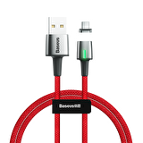 Baseus Zinc Magnetic 3A 100 cm Type-C Kablo Kırmızı