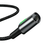 Baseus Zinc Manyetik Uçlu 1.5A 2 Metre Micro USB Kablo Siyah