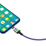 Baseus Zinc Manyetik Uçlu 1.5A 2 Metre Micro USB Kablo Mor