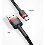 Baseus Cafule Usb Type C 3metre Halat Usb Kablosu