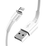 Baseus Mini White 2.4A 100 cm Lightning  Şarj Kablosu