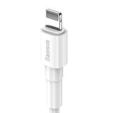 Baseus Mini White 2.4A 100 cm Lightning  Şarj Kablosu