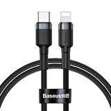 Baseus Cafule Series Type-C To İPhone PD18W Hızlı Şarj Kablosu 1 Metre (Siyah)