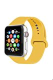 Fuchsia Apple Watch Uyumlu Spor Kordon 42 - 44 mm M/L Ölçülerinde Yumuşak Silikon Rahat Kordon