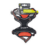 M-Pets Hıkıng Reflektörlü Soft Köpek Göğüs Tasması Turuncu L