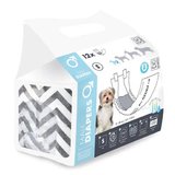Diapers Erkek Köpekler İçin Külot Bez Small 12 li 17,5x42 Cm