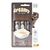 M-Pets Creamy Cat Treat Biftek - Morina Balıklı Krema Yetişkin Kedi Ödülü 4x15 g 