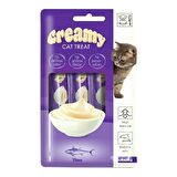 M-Pets Creamy Cat Treat Ton Balıklı Krema Yetişkin Kedi Ödülü 4x15 g 