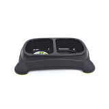 M-Pets Eco Double İkili Plastik Kedi ve Köpek Mama ve Su Kabı Siyah 2x400 Ml 