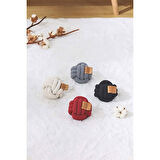 M-Pets Coto Örgü Top Köpek Oyuncağı Beyaz 9,5 Cm 