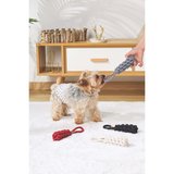 m-pets coto grey loop bar 22cm örgü oyuncak