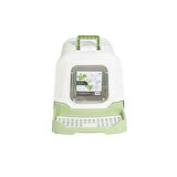 M-Pets Eco Rattan Kapalı Kedi Tuvaleti Yeşil 69x42x41 Cm 