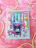 Kuromi Kalın Fosforlu Kalem Seti (6 lı Set)