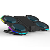 iDock F12 2600RPM Yüksek Devirli Fan Gaming Laptop Soğutucu Stand