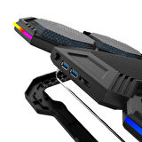 iDock F12 2600RPM Yüksek Devirli Fan Gaming Laptop Soğutucu Stand