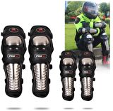 Europe Standart Titanyum Lüx Mafsallı Dizlik Dirseklik Set Rahat Bacak Kol Koruma Knee Pad 1966
