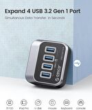 Orico 4 Port USB3.2 Gen1 5Gbps Çoklayıcı HUB, Siyah, M3U3-4A-05-BK