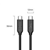 ORICO USB 4.0 Type-C PD100W 5A 40Gbps 8K@60Hz Çok Fonksiyonlu Kablo 30 CM