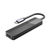 ORICO Type-C Bağlantılı 2 USB Portlu 4K@30Hz HDMI TF/SD Docking Station Siyah