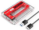 Orico USB 2.5 inç HDD SSD Harici Slim Harddisk Kutusu, 2580U3-CR, Özel Tasarım