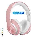Torima P68 Bluetooth Kablosuz Stereo Kulaklık Pembe