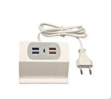  USB çoklayıcı  4 port  1 PD Type C masaüstü USB 3.1 A çoklayıcı stand Charger