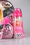 LİSANSLI BARBIE GİZEMLİ PARILTILAR KOLEKSİYONU ANAOKUL VE KALEM ÇANTASI,MATARA,BESLENME KABI KIRTASİYE SETİ