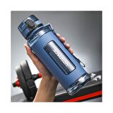 Uzspace Tritan Su Matarası 1100Ml VGN5046 Koyu Mavi