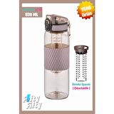 Uzspace 530 Ml Tritan Matara 5060 Oak Gray