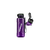 Uzspace 1,5 Litre (1500 Ml) Mor Büyük Boy Spor ve Günlük Matara / Suluk - Silion Pipet Ağızlık