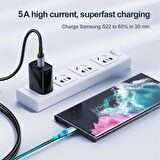 Joyroom 100W Type-C'den Type-C Örgü Şarj Ve Data Kablosu 3 Metre