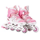 Pembe Silikon Tekerli Ayarlanabilir Paten Çantalı M 35-38 6062