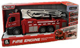 Sürtmeli Sesli Işıklı Su Atan İtfaiye Aracı 33 cm (Kapıları Açılır)