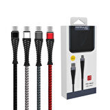 Konfulon S61 Micro USB Kablo 1.2M 2.1A - Siyah