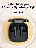 QCY T13 ANC 4 Mikrofon Bluetooth 5.3 Kablosuz Kulaklık Siyah
