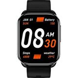 QCY Watch Gs Siyah Akıllı Saat (SESLİ GÖRÜŞME)