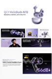 Melobuds N70 Bluetooth Kulaklık 6.0 - Kablosuz Şarj - Hi-Res-LDAC- Mems Tweeter-FastPair-Çift Cihaz