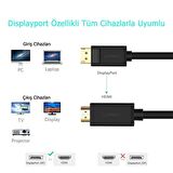 Ugreen 4K Displayport HDMI Dönüştürücü Kablo 2 Metre