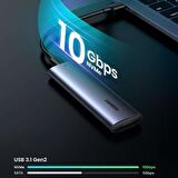 Ugreen M.2 NVMe SSD Type-C 3.1 Gen2 PCIe M-Key M+B Key Disk Kutusu