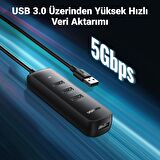 Ugreen 4 Portlu USB 3.0 Çoklayıcı HUB Adaptör 25 CM