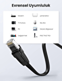 Ugreen CAT8 40Gbps U/FTP Flat RJ45 Ethernet Ağ Kablosu 50CM