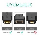 Ugreen Mini HDMI to HDMI Dönüştürücü Adaptör