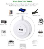 Ugreen USB 2.0 4 Portlu Hub Çoklayıcı Beyaz
