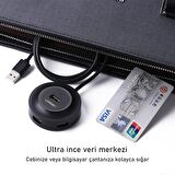 Ugreen USB 2.0 4 Portlu Hub Çoklayıcı Siyah