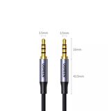 Ugreen 3.5mm Hi-Fi Erkek to Erkek TRRS Aux Ses ve Mikrofon Kablosu 3 Metre