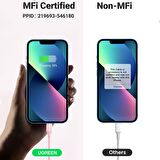 Ugreen Type-C to Lightning iPhone Data ve Şarj Kablosu Pembe 1.5 Metre