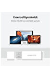 Ugreen USB 3.0 SD ve Micro SD Kart Okuyucu, Beyaz