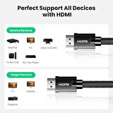 Ugreen 8K 60Hz HDMI 2.1 Örgülü Görüntü Aktarma Kablosu 5 Metre