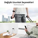 Ugreen Örgülü Micro USB Data ve Şarj Kablosu Siyah 1.5 Metre